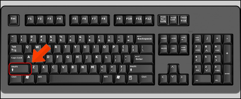 Thao tác với phím SHIFT Thao tác với phím SHIFT